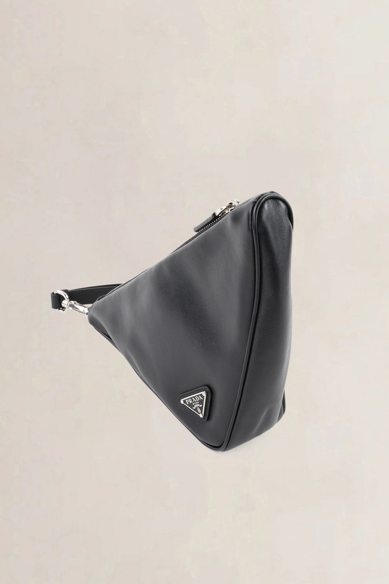 Prada Black Triangle Clutch