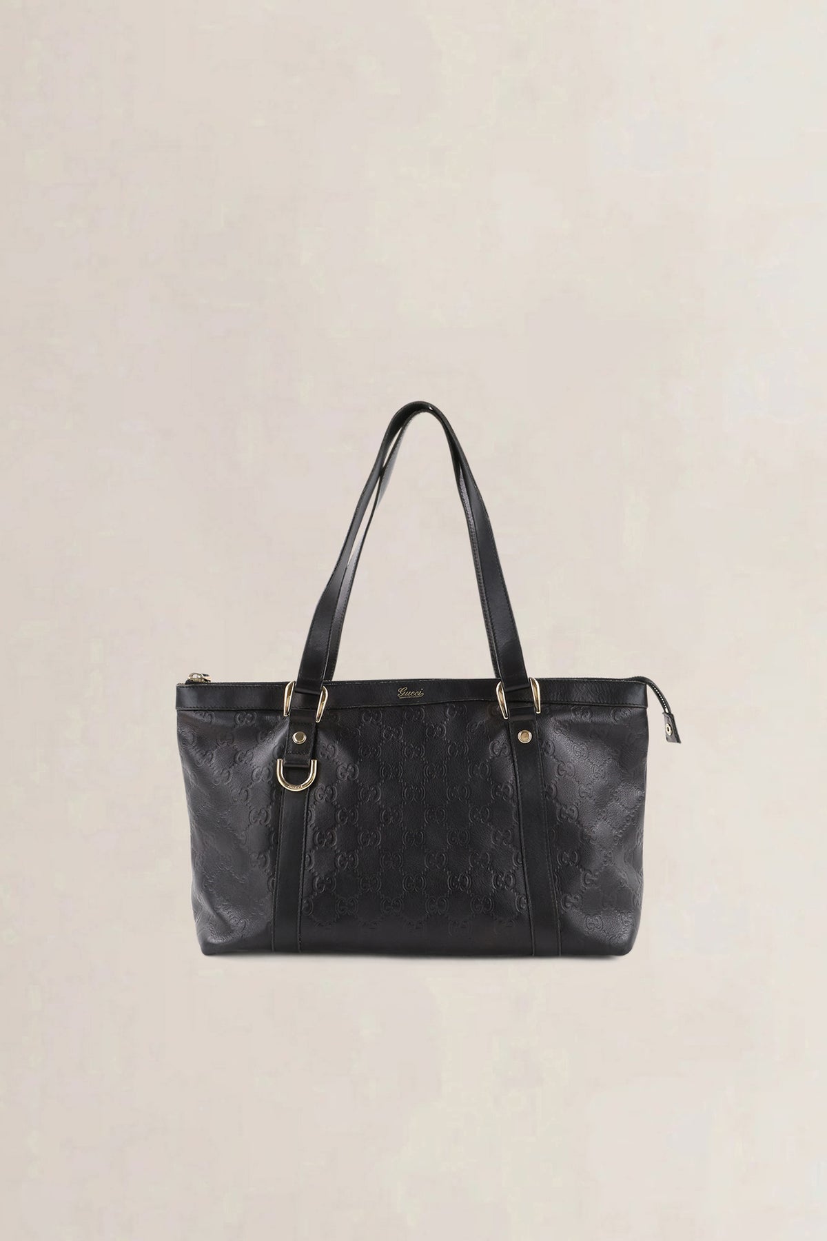 Gucci Black Guccissima Shoulder Bag