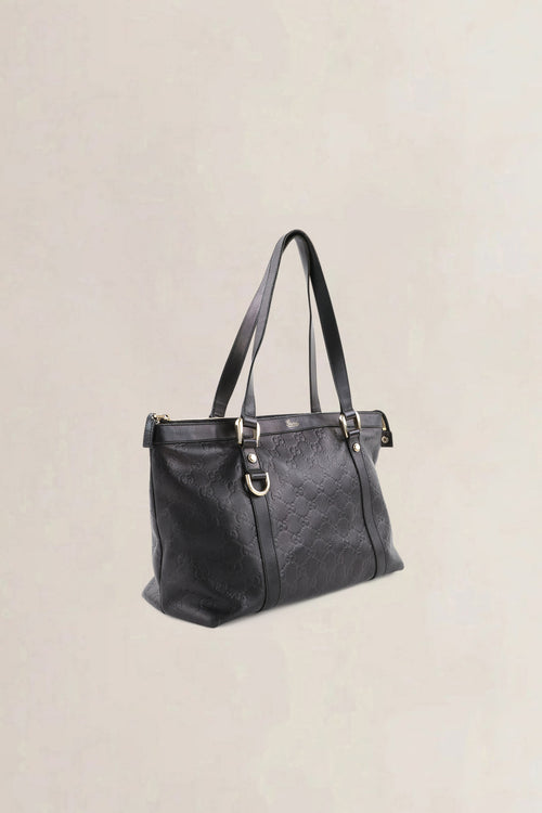 Gucci Black Guccissima Shoulder Bag