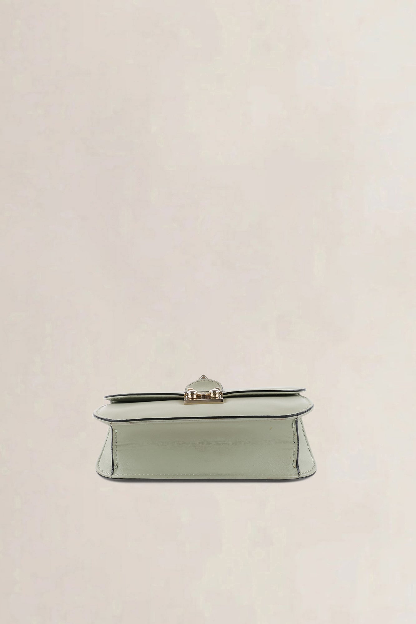 Valentino Garavani Sage Green Small Rockstud Glam Lock Crossbody Bag