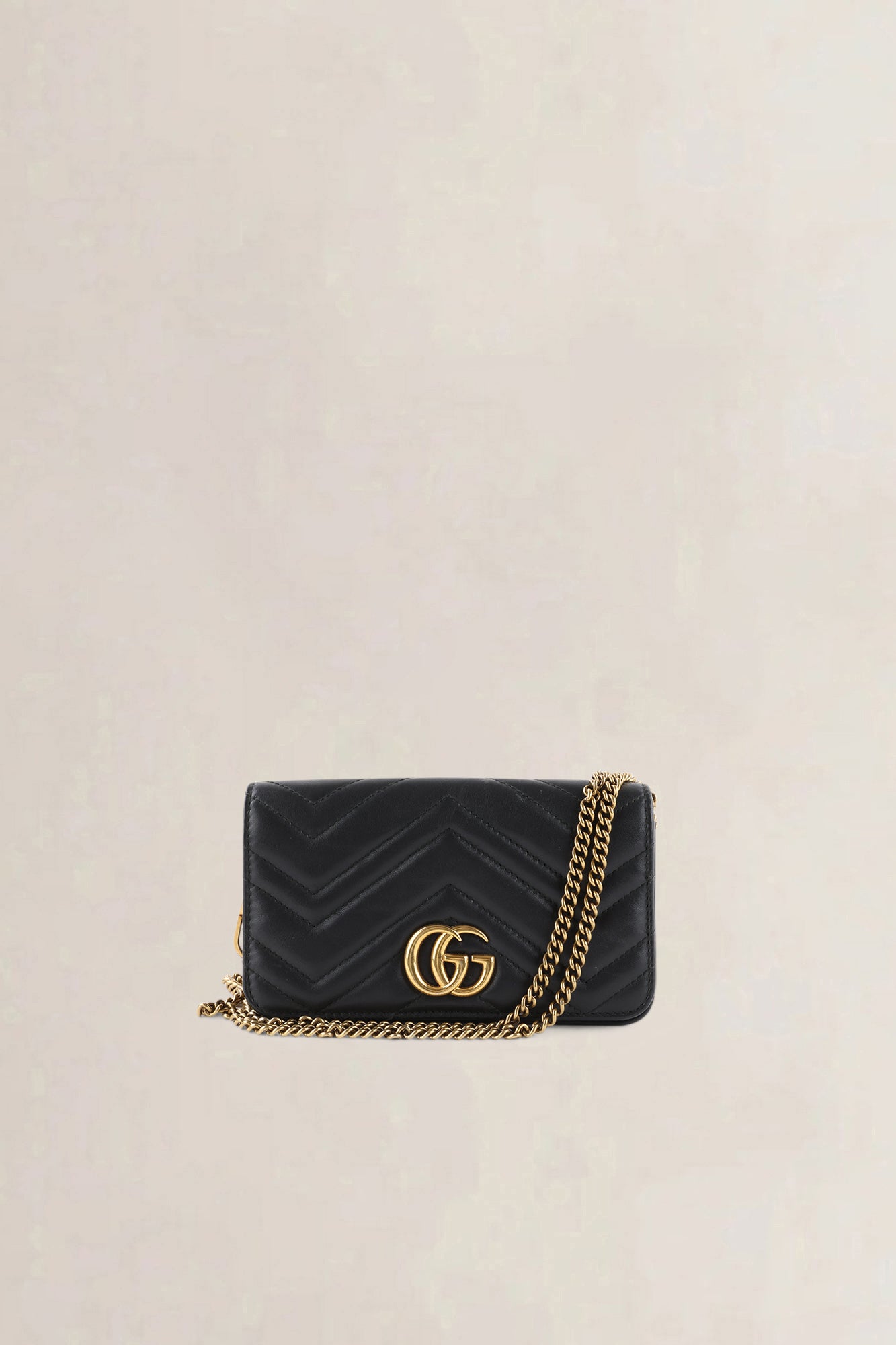 Gucci Black Mini GG Marmont Crossbody Bag
