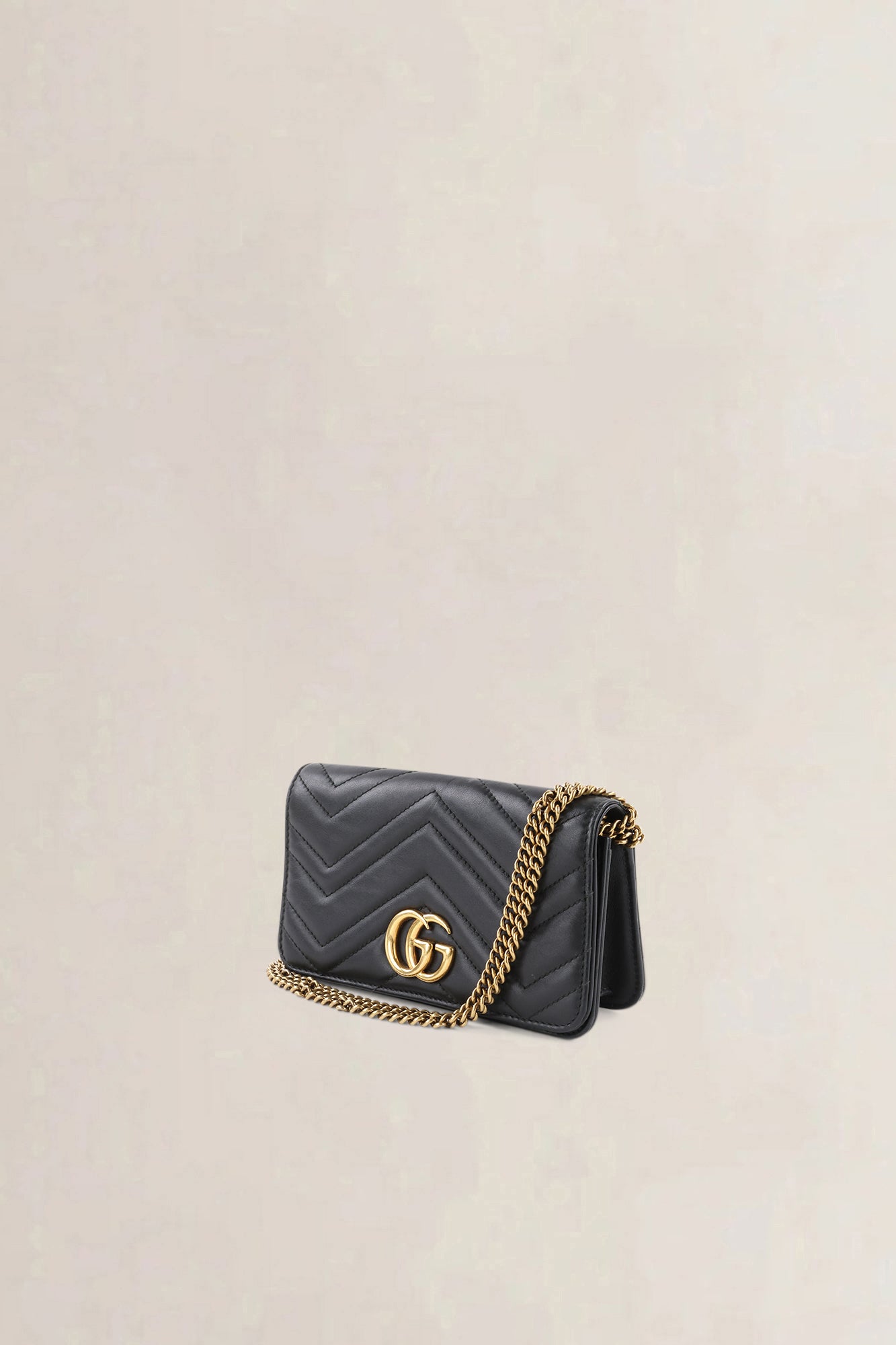 Gucci Black Mini GG Marmont Crossbody Bag