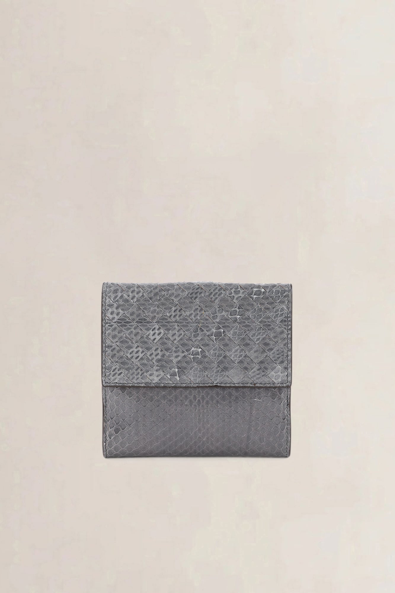 Bottega Veneta Grey Lizard Wallet