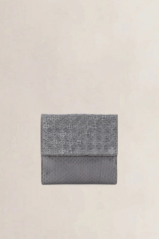 Bottega Veneta Lizard Wallet grey — vintage