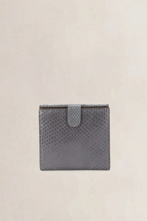 Bottega Veneta Grey Lizard Wallet