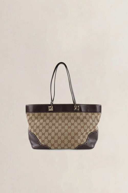 Gucci Dark Brown GG Canvas Shoulder Bag