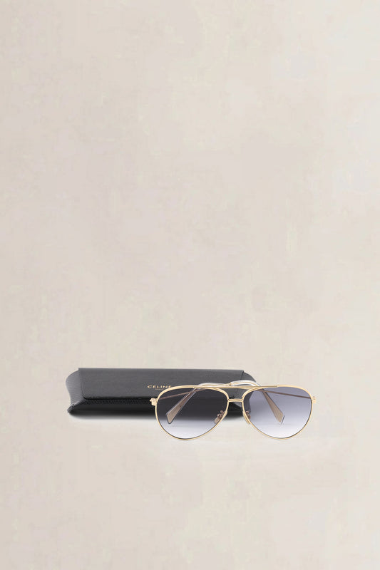 Celine Aviator Sunglasses gold-tone — preloved