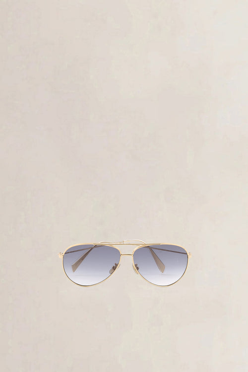 Celine Gold-Tone Aviator Sunglasses