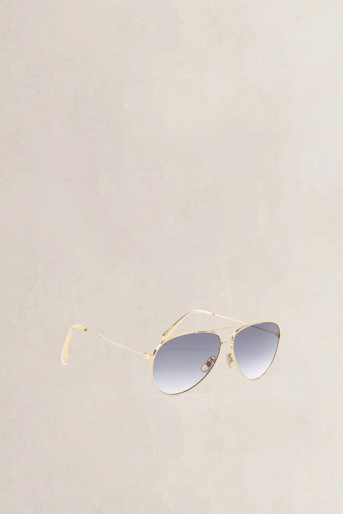 Celine Gold-Tone Aviator Sunglasses