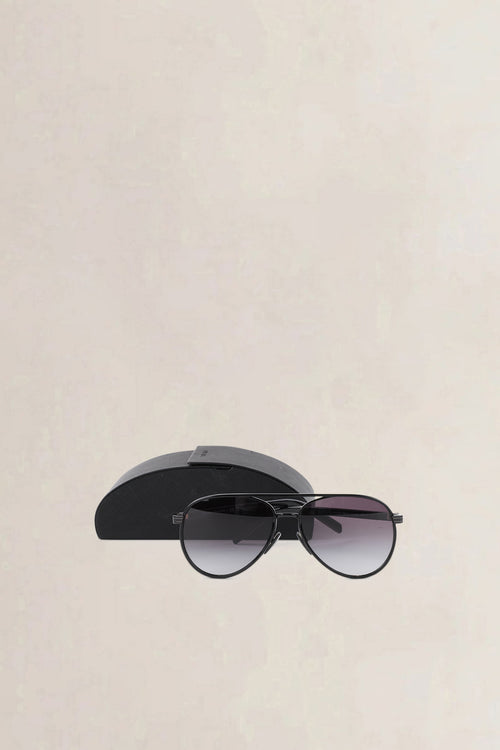 Prada Black Aviator Sunglasses