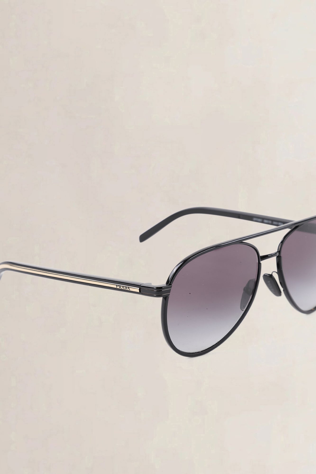 Prada Black Aviator Sunglasses