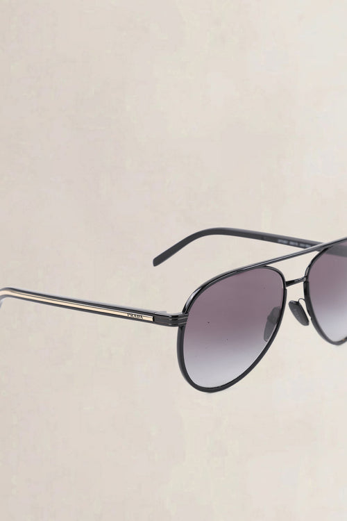 Prada Black Aviator Sunglasses