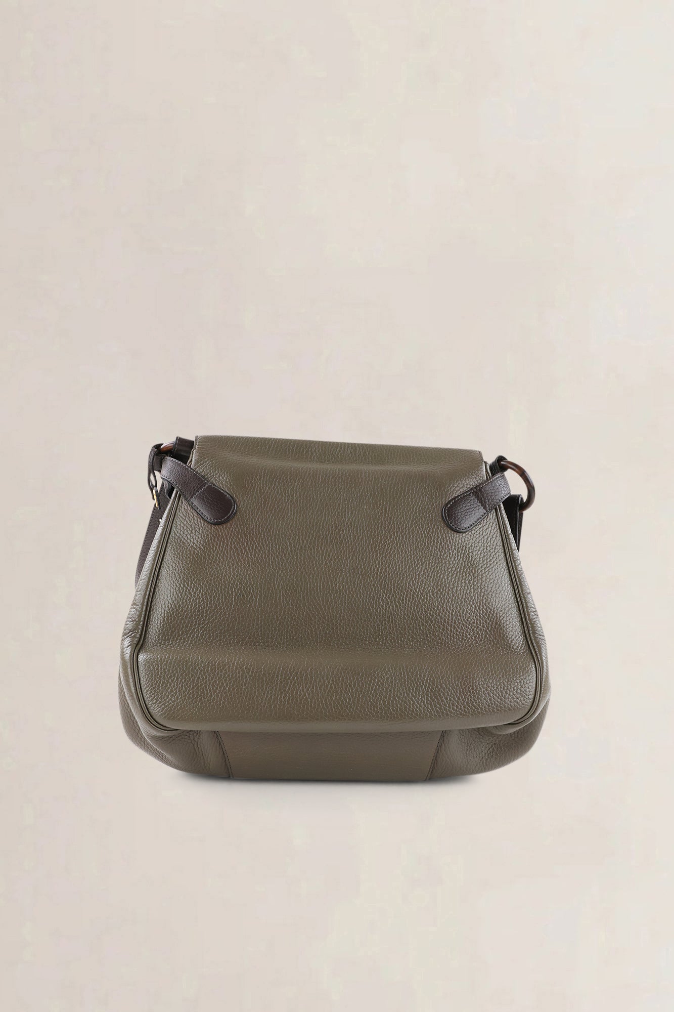 Delvaux Khaki Green Vintage Crossbody Bag
