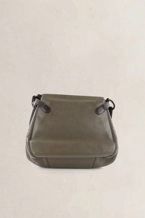 Delvaux Khaki Green Vintage Crossbody Bag