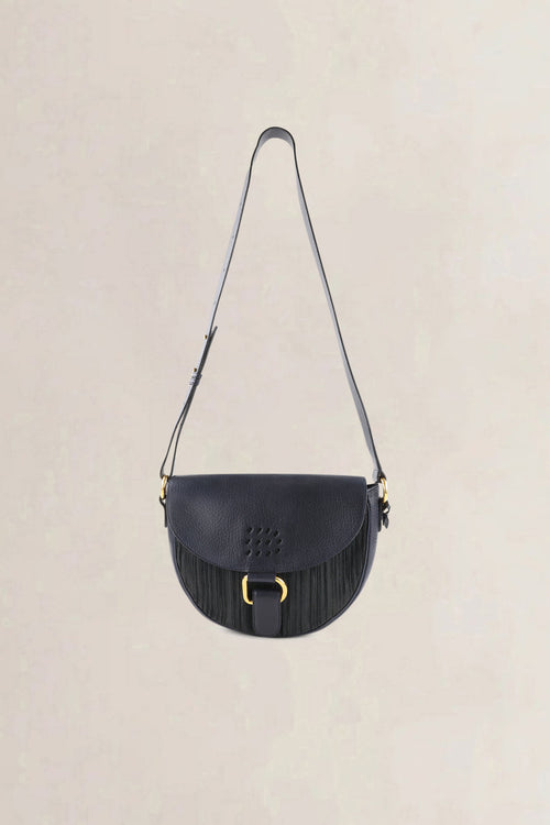 Delvaux Dark Blue Toile de Cuir Vintage Crossbody Bag