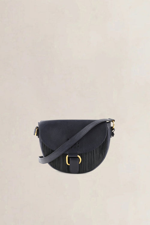 Delvaux Dark Blue Toile de Cuir Vintage Crossbody Bag