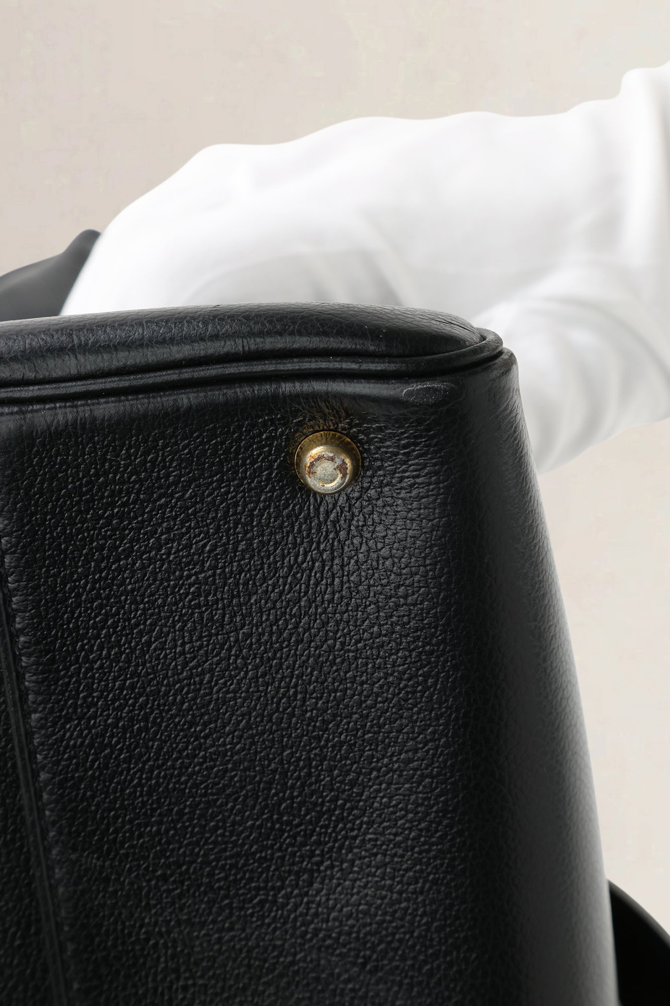 Delvaux Black Jumping Calf Brillant MM Top Handle Bag