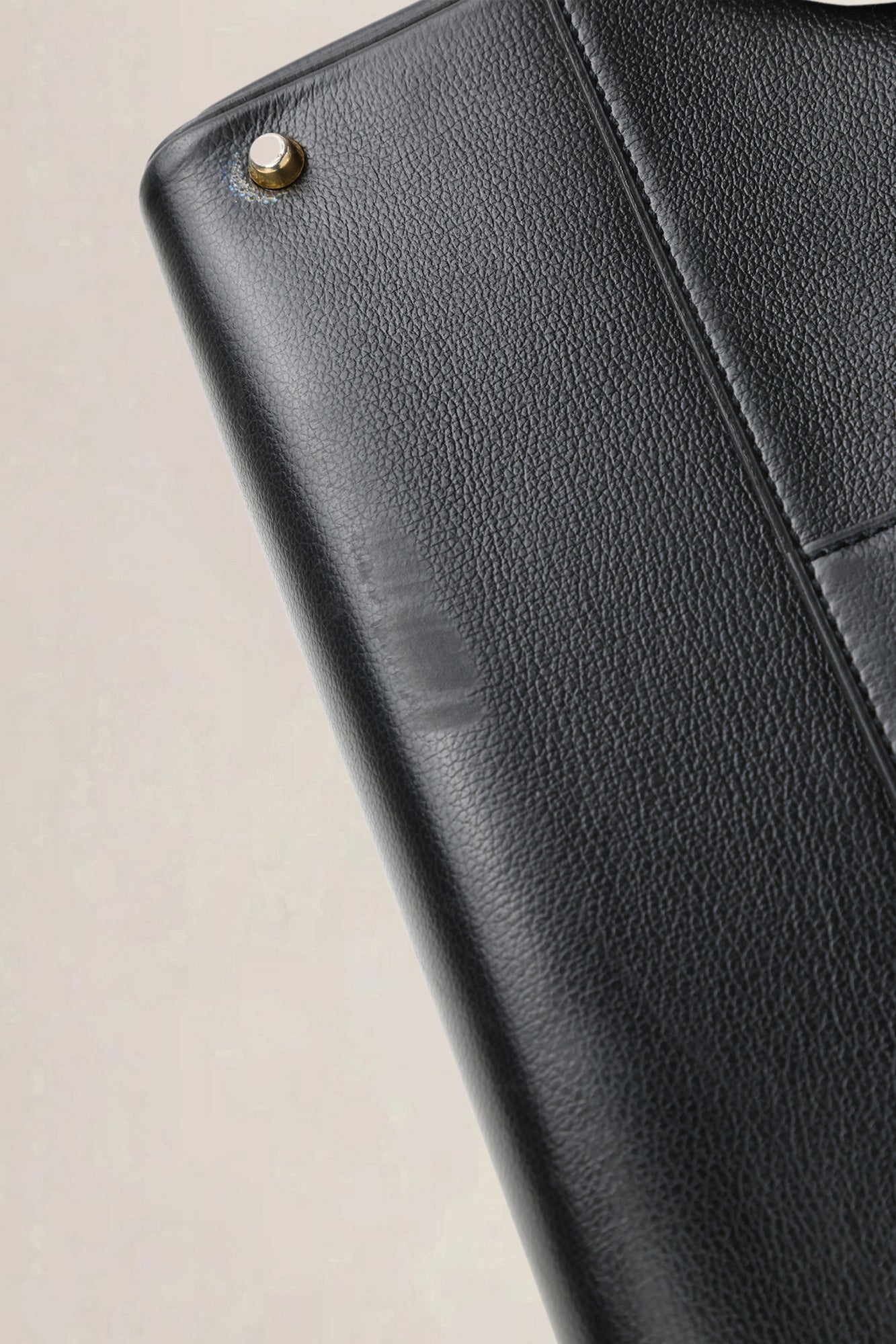 Delvaux Black Jumping Calf Brillant MM Top Handle Bag