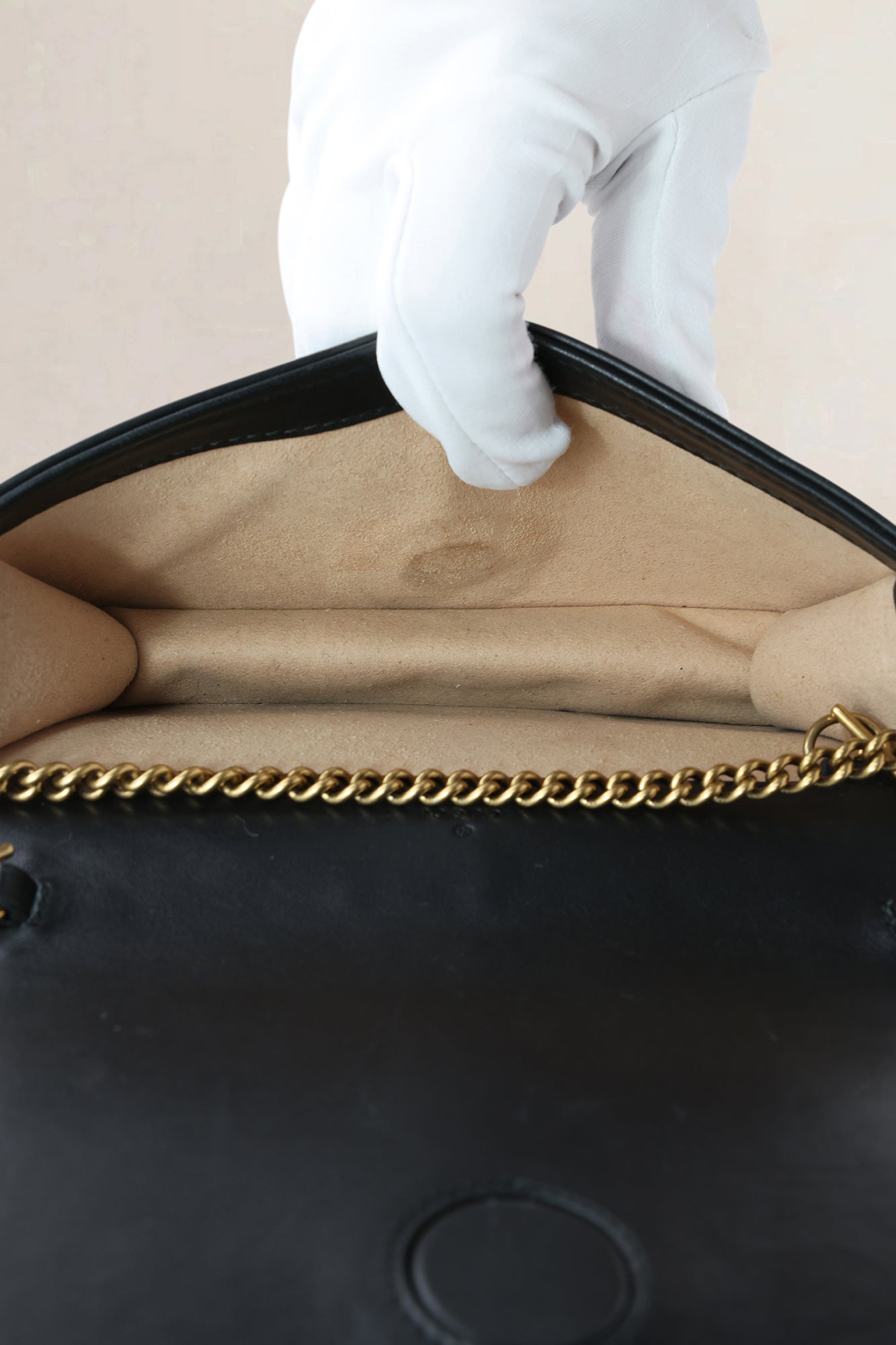 Gucci Black Mini GG Marmont Crossbody Bag