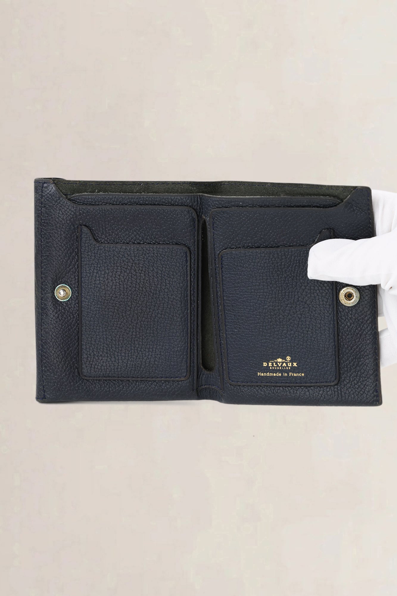 Delvaux Dark Blue Wallet