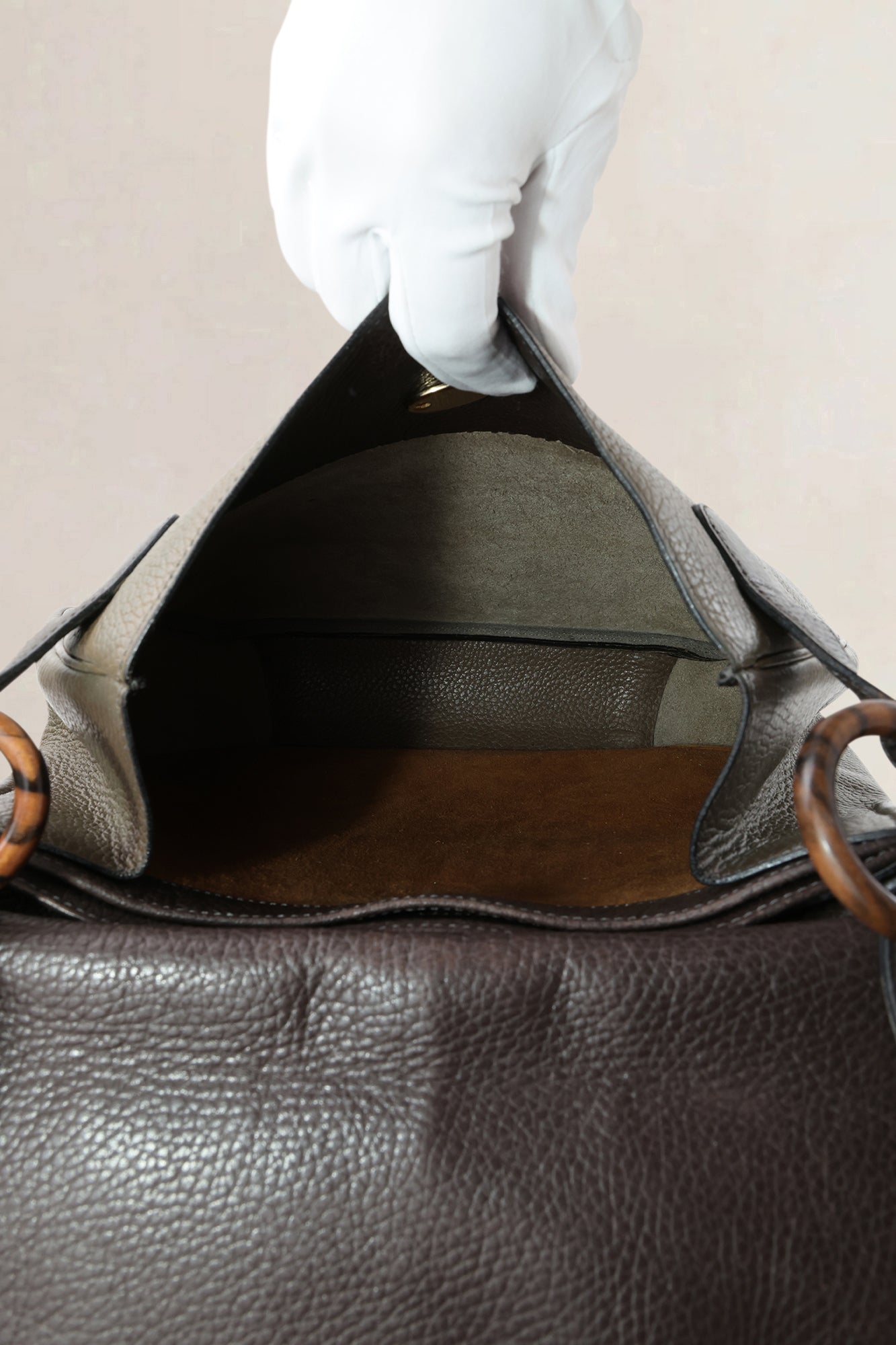 Delvaux Khaki Green Vintage Crossbody Bag