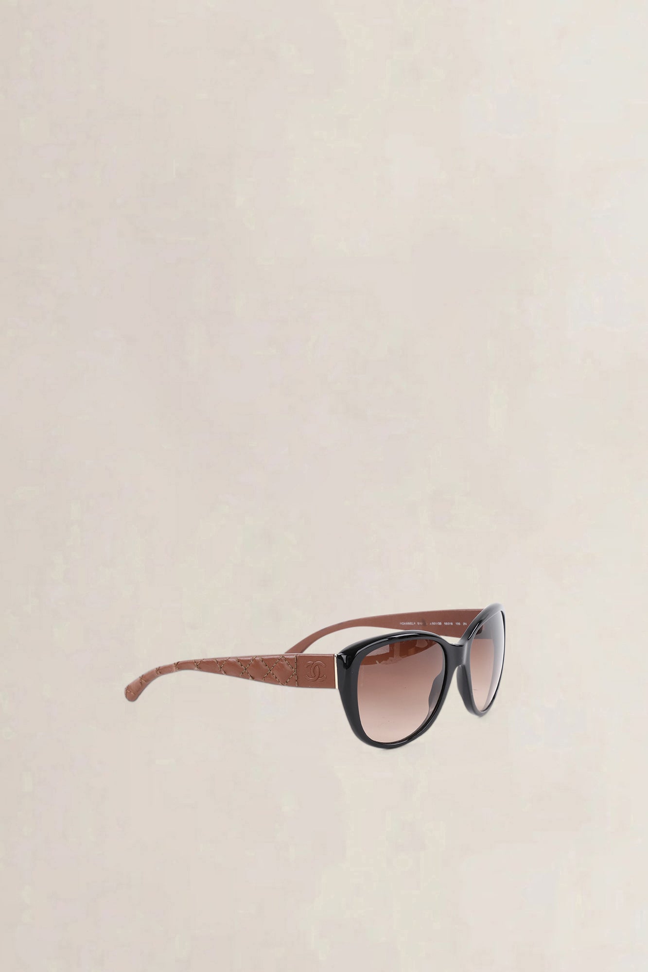 Chanel Black Interlocking CC Logo Oversize Sunglasses