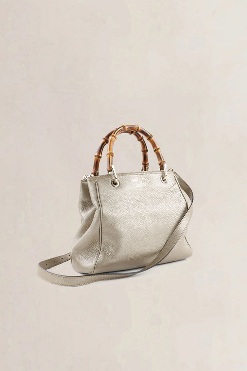 Gucci Metallic Bamboo Shoulder Bag