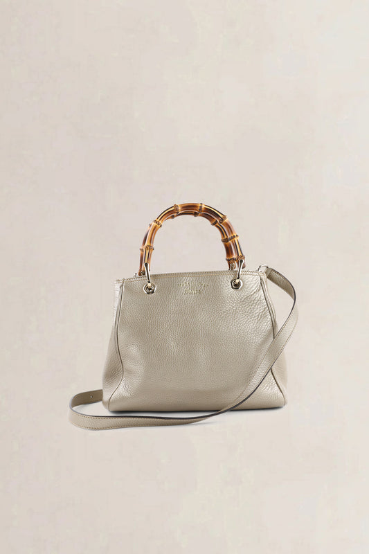 Gucci Metallic Bamboo Shoulder Bag