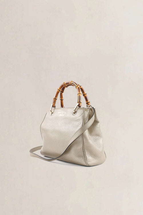 Gucci Metallic Bamboo Shoulder Bag