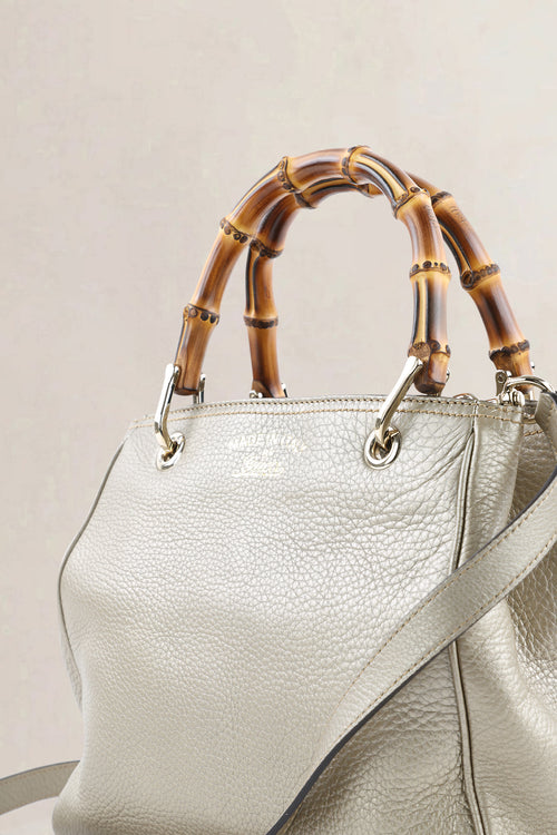 Gucci Metallic Bamboo Shoulder Bag