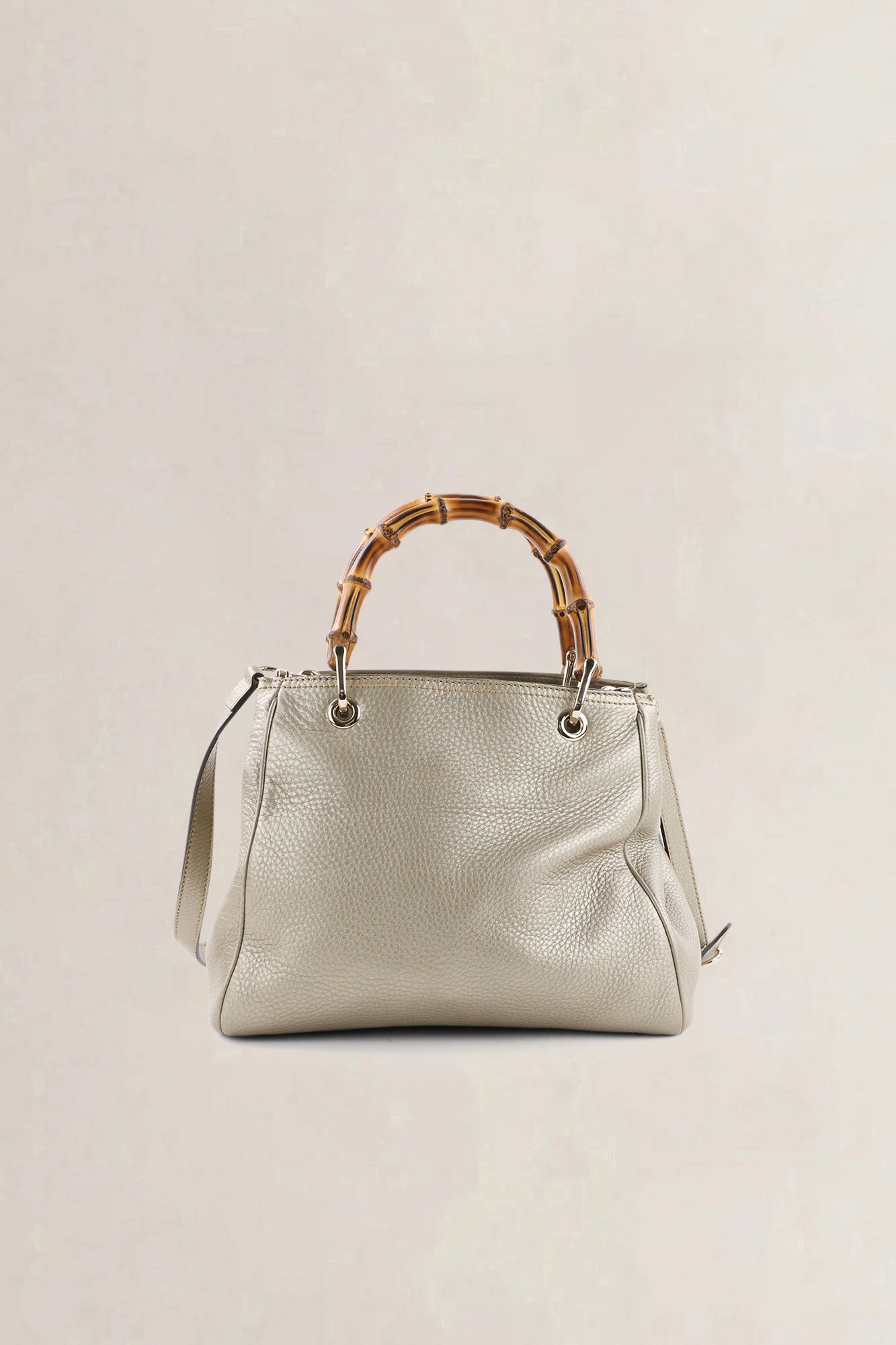 Gucci Metallic Bamboo Shoulder Bag
