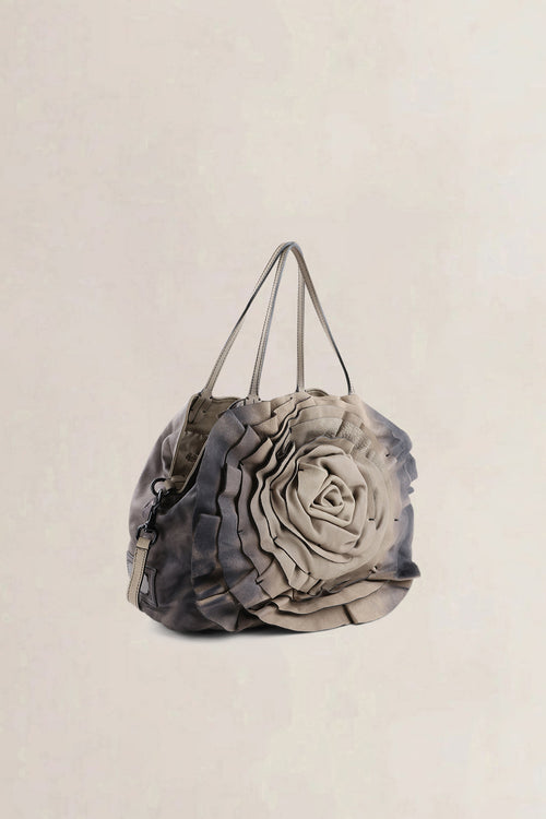 Valentino Garavani Grey Floral Crossbody Bag