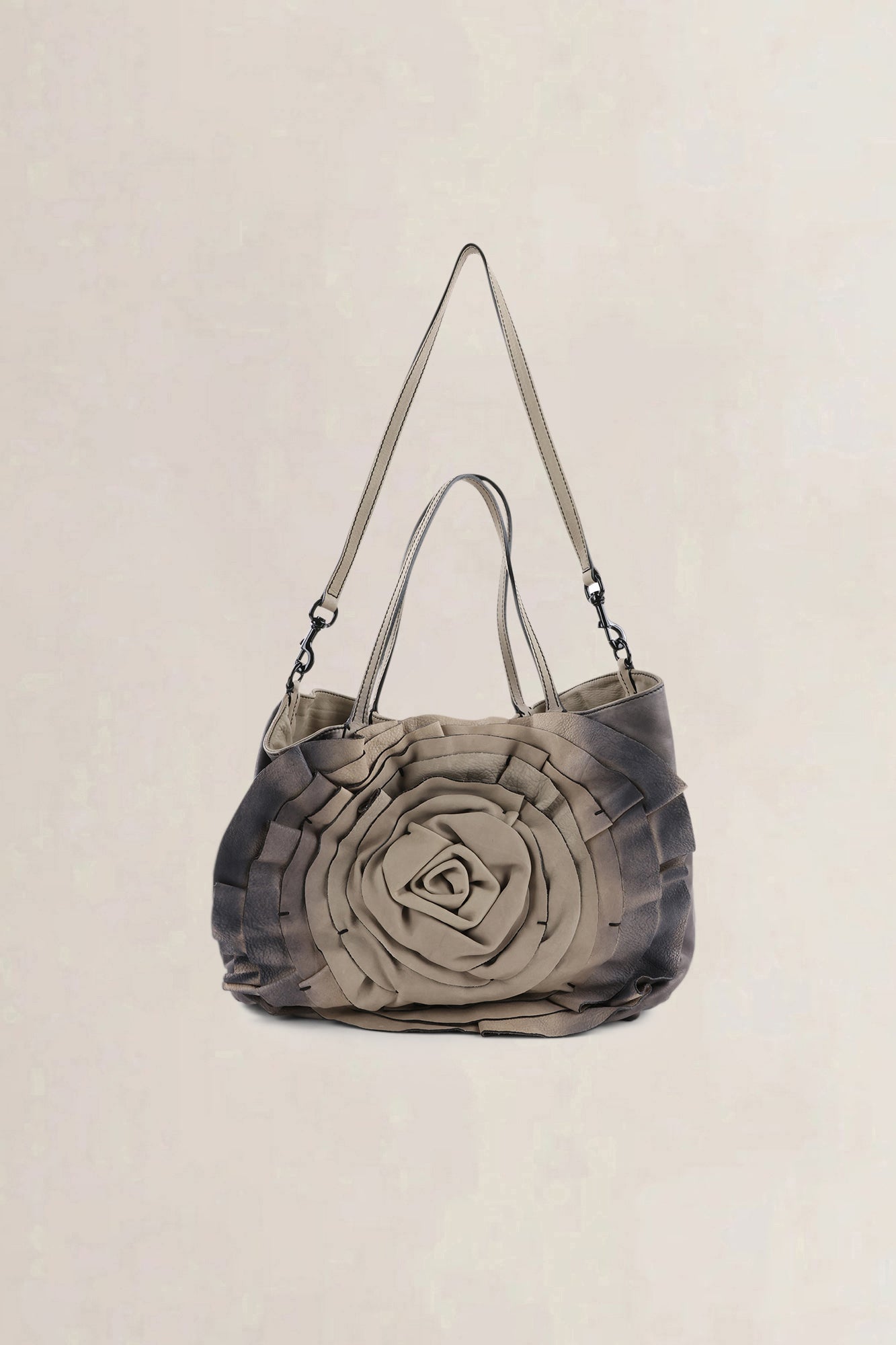 Valentino Garavani Grey Floral Crossbody Bag