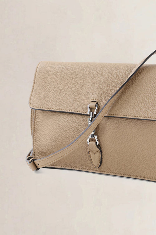 Gucci Light Brown Piston Lock Soft Jackie Crossbody Bag