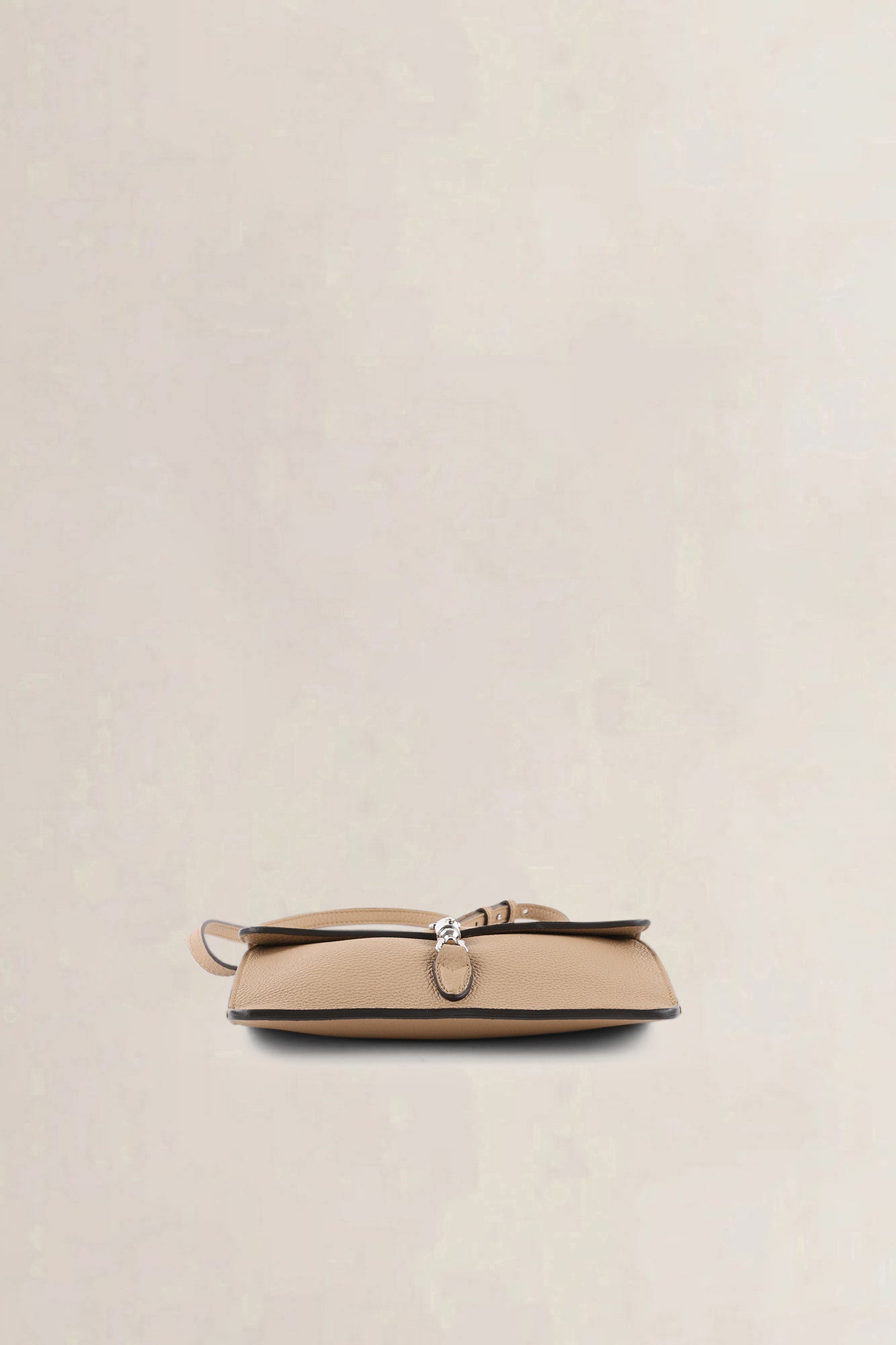 Gucci Light Brown Piston Lock Soft Jackie Crossbody Bag