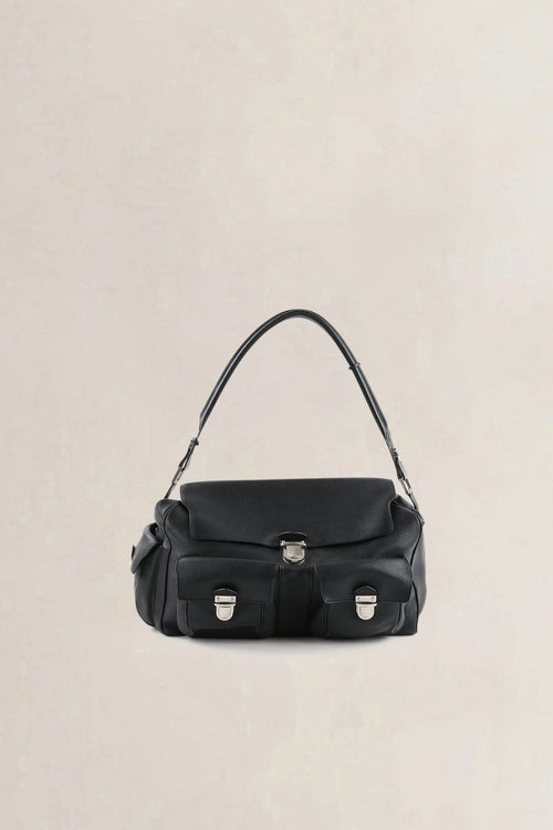 Delvaux Black Coquin Poshes Shoulder Bag