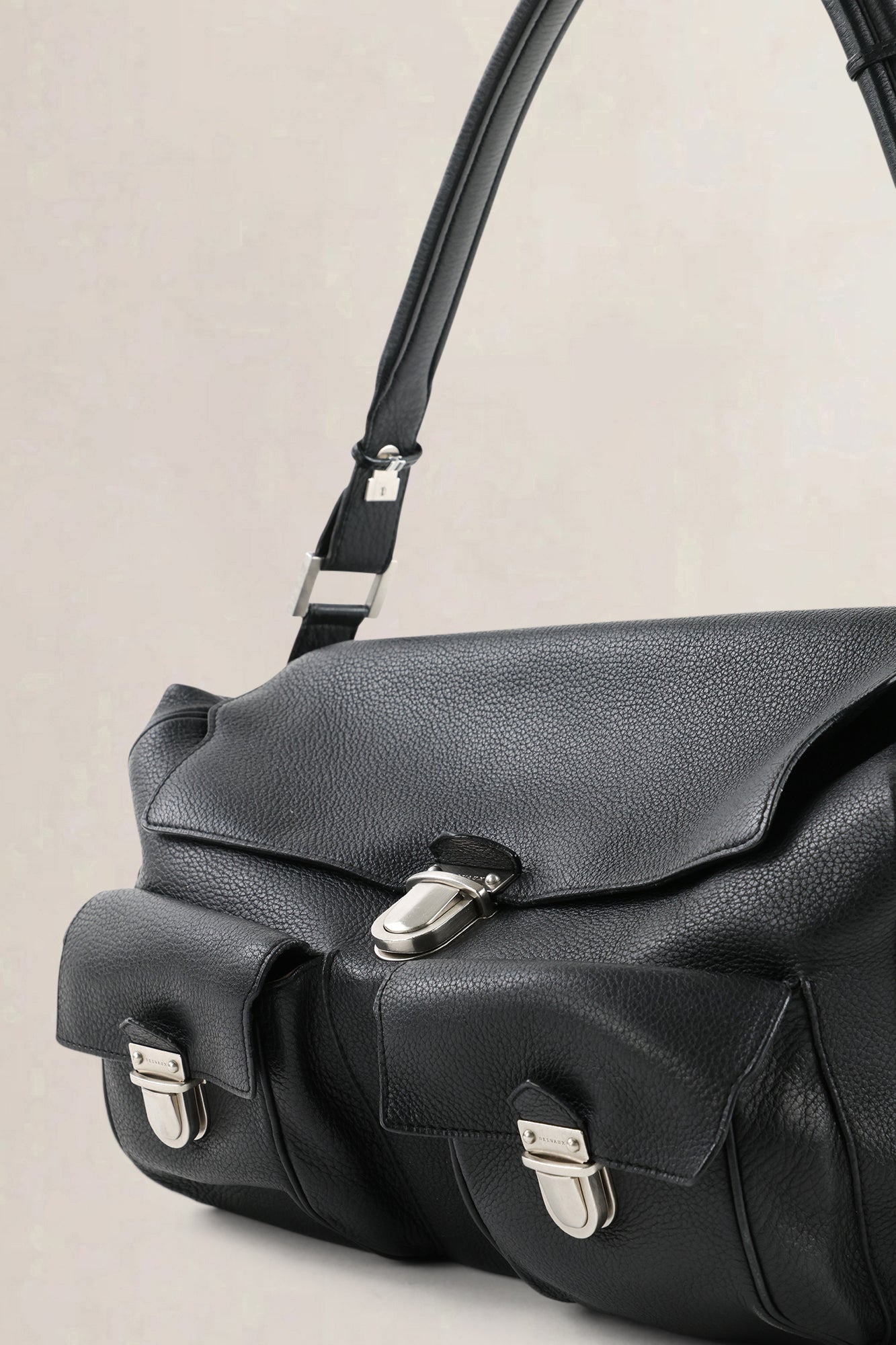 Delvaux Black Coquin Poshes Shoulder Bag