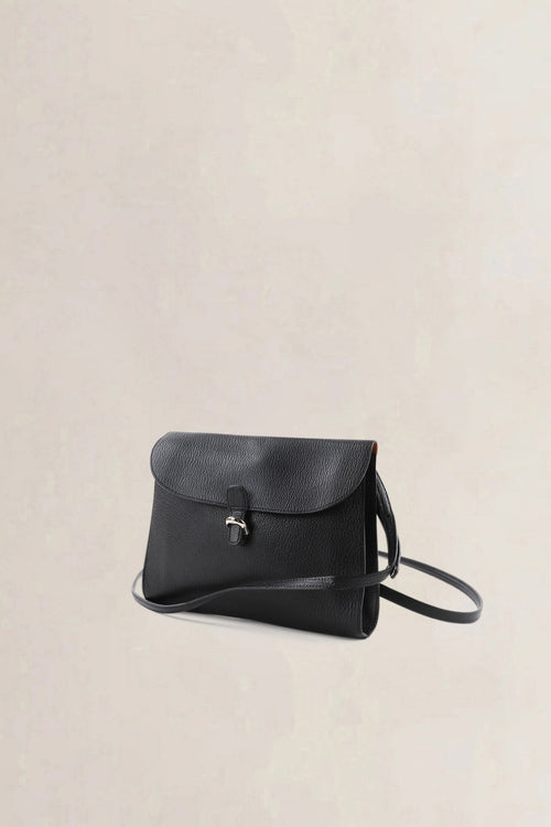 Delvaux Black Leather Crossbody Bag