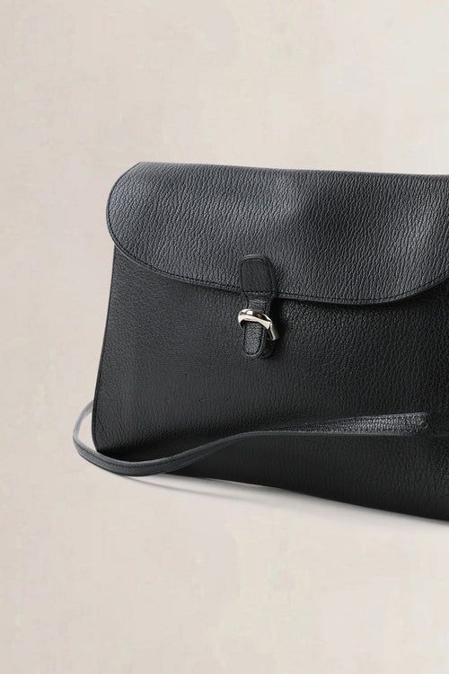 Delvaux Black Leather Crossbody Bag