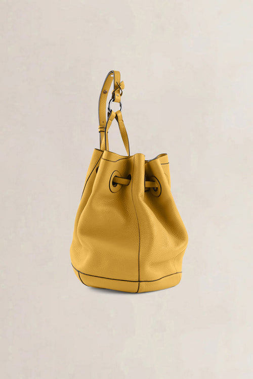 Delvaux Yellow L'Olivier Shoulder Bag