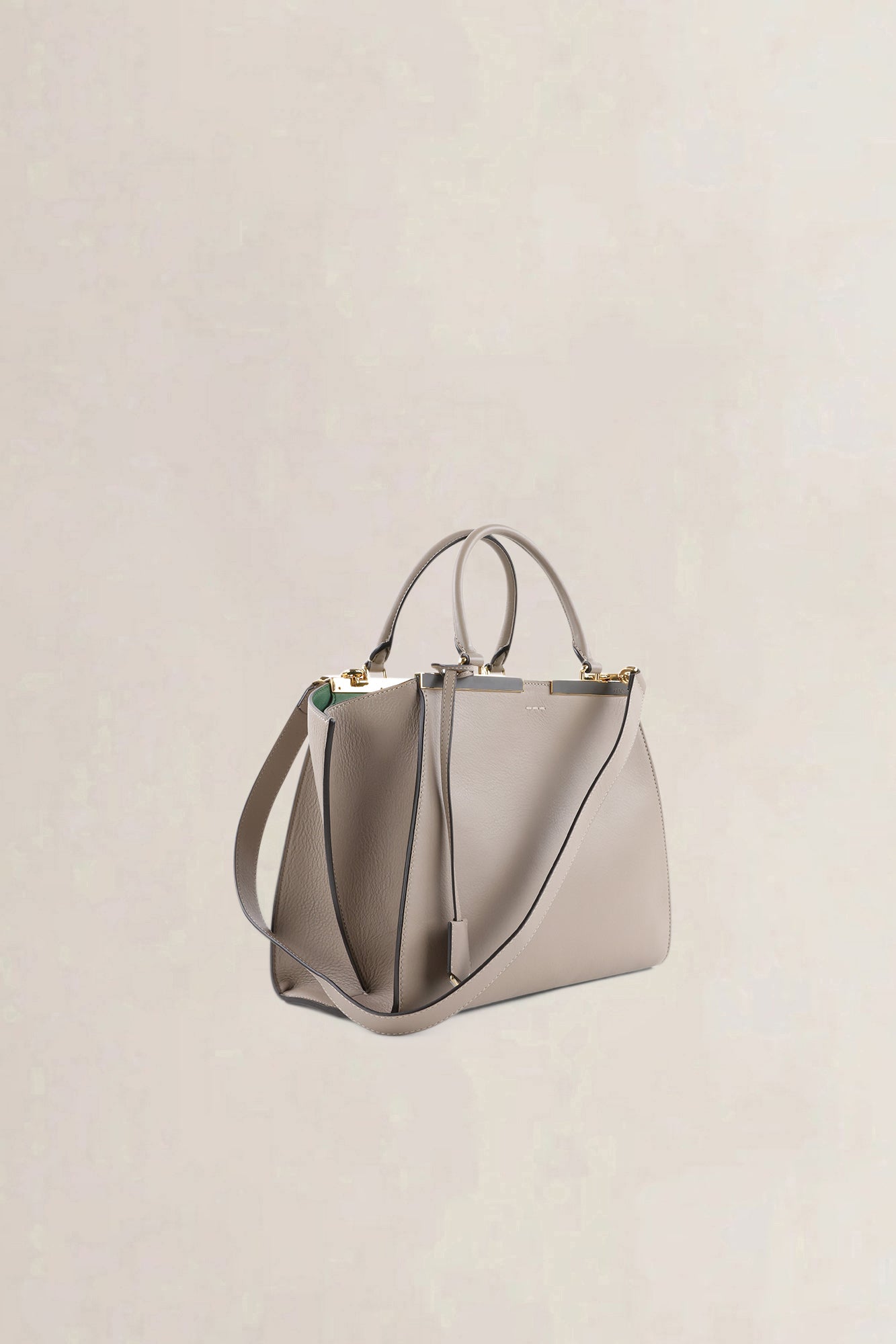 Fendi Taupe 3Jours Petite Crossbody Bag