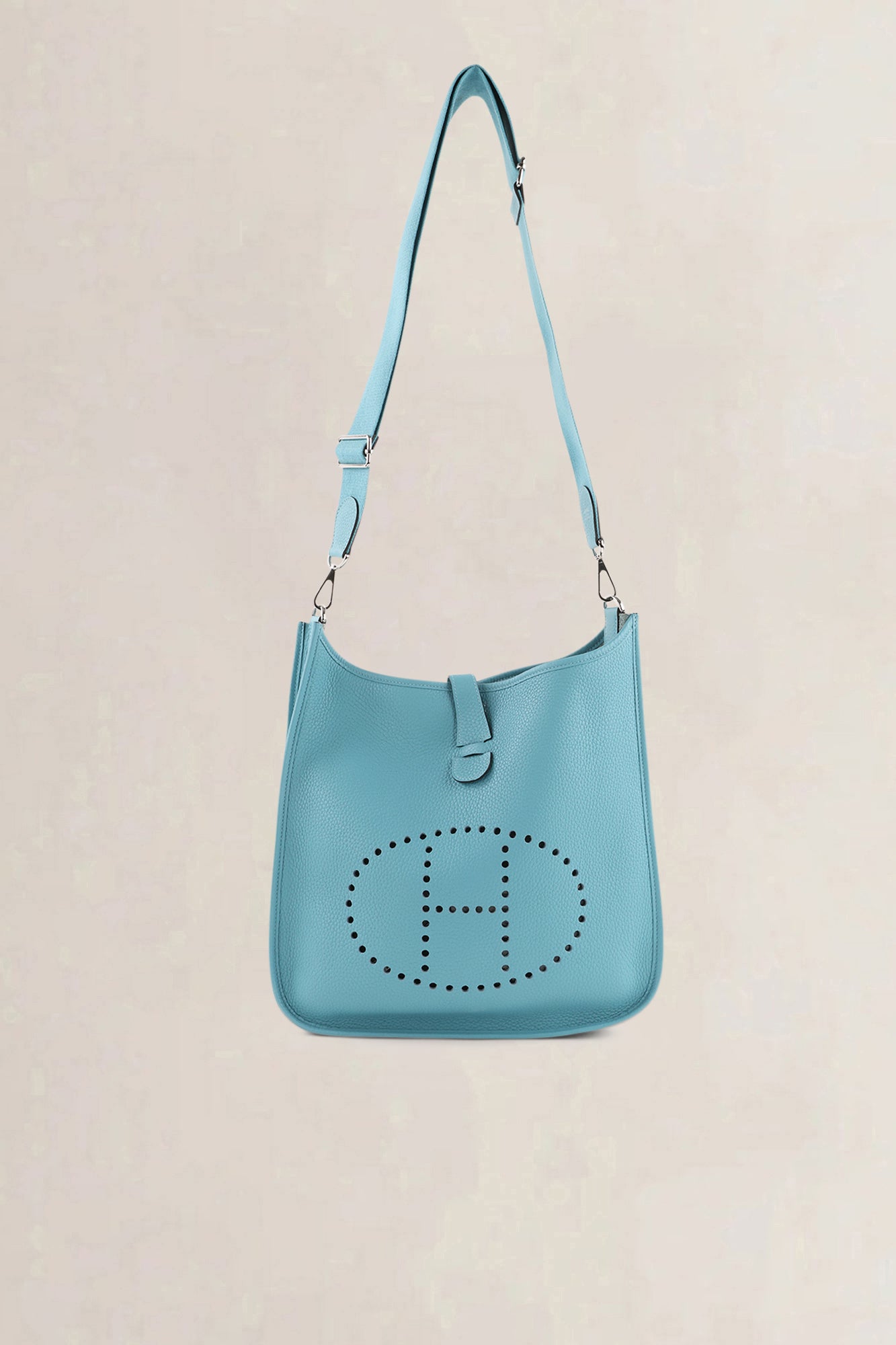 Hermès Blue Togo Evelyne GM Crossbody Bag