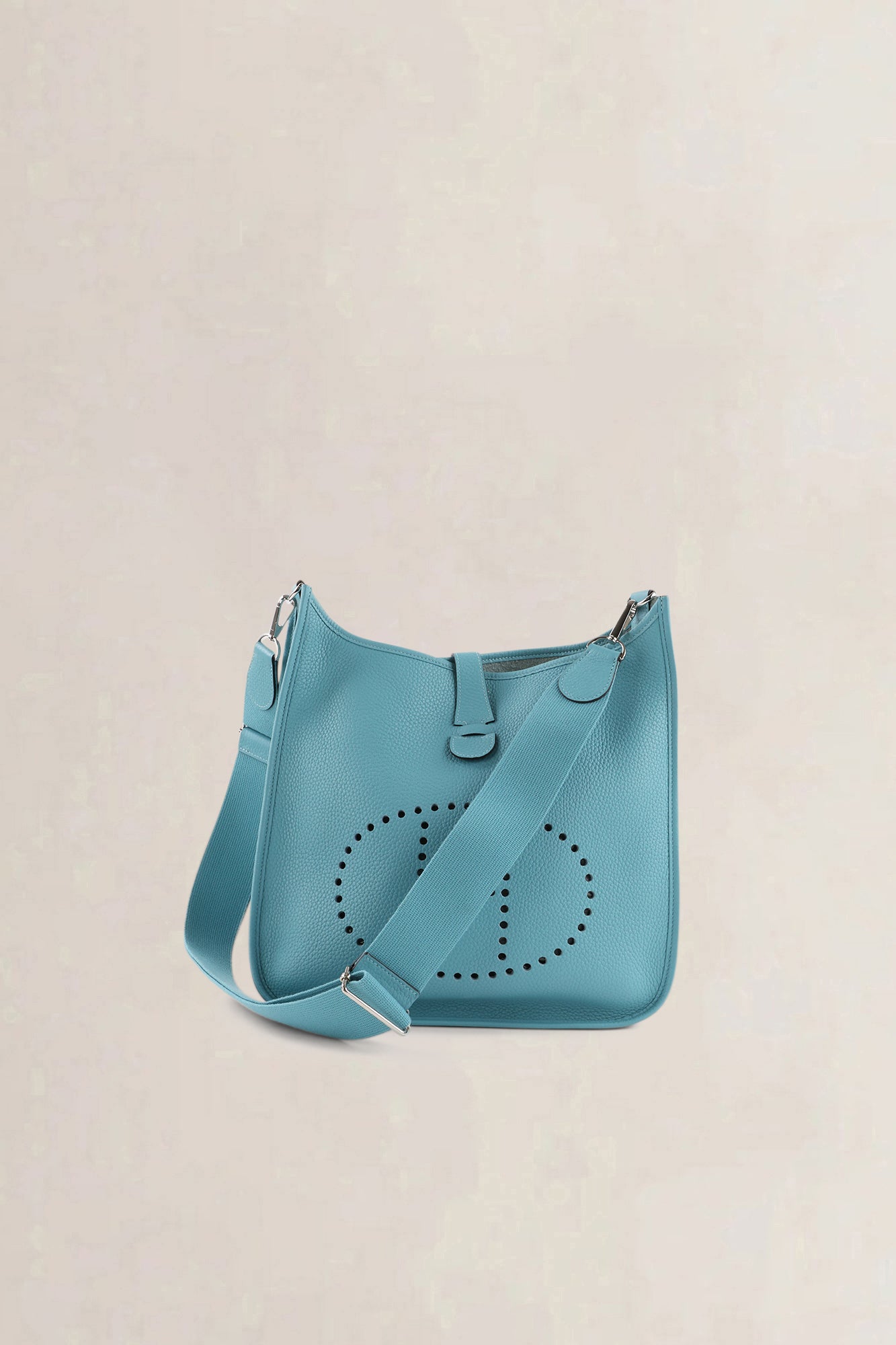 Hermès Blue Togo Evelyne GM Crossbody Bag