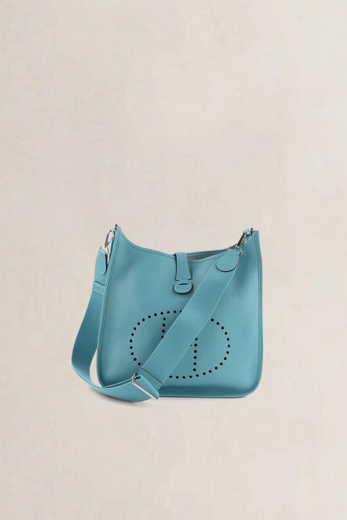 Hermès Blue Togo Evelyne GM Crossbody Bag