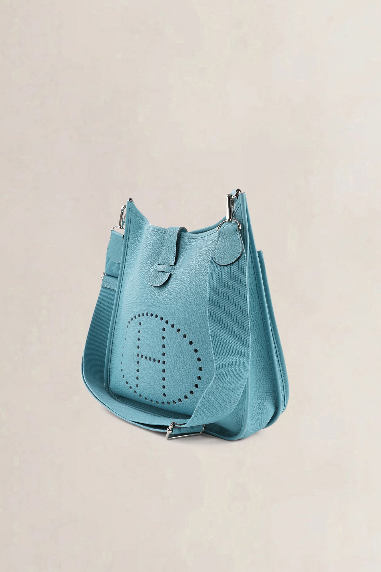 Hermès Blue Togo Evelyne GM Crossbody Bag