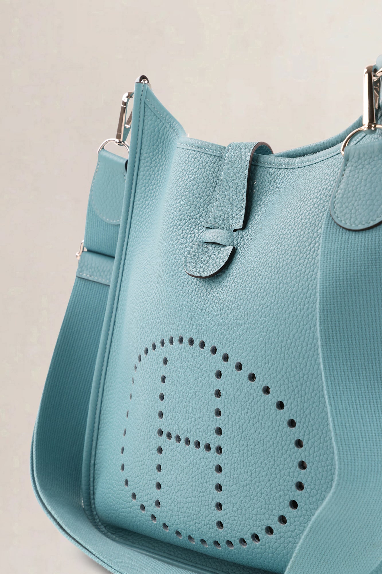 Hermès Blue Togo Evelyne GM Crossbody Bag