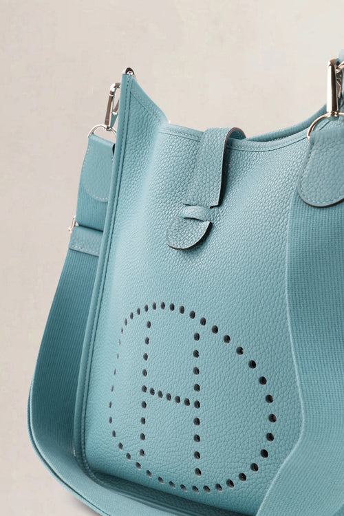 Hermès Blue Togo Evelyne GM Crossbody Bag