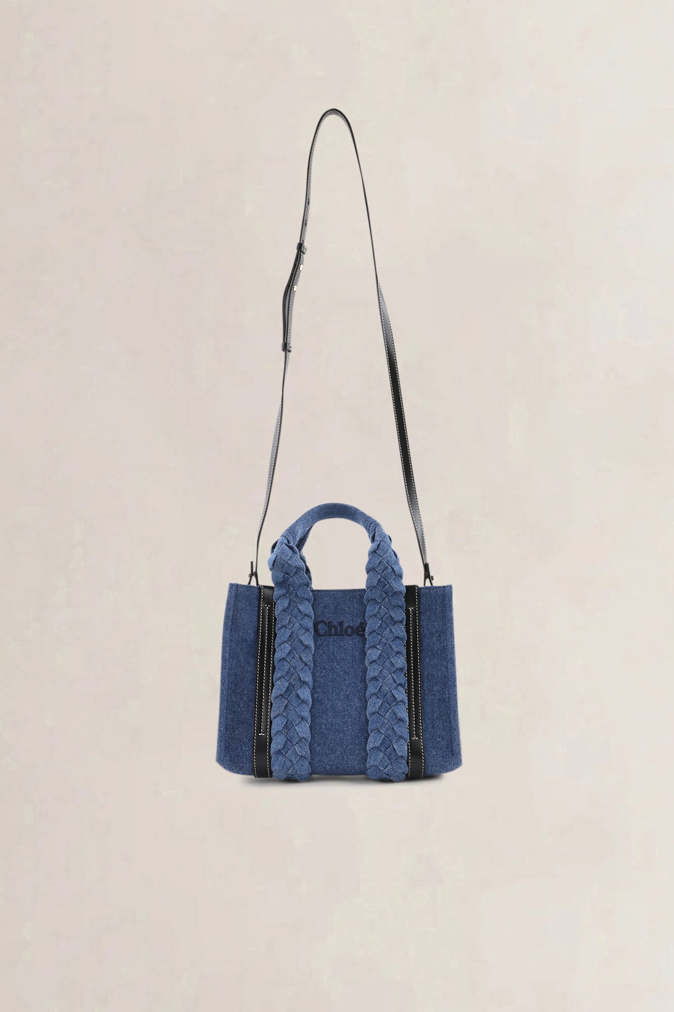 Chloé Denim Woody Small Crossbody Bag