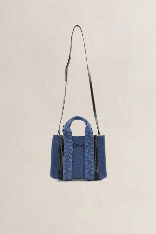 Chloé Denim Woody Small Crossbody Bag
