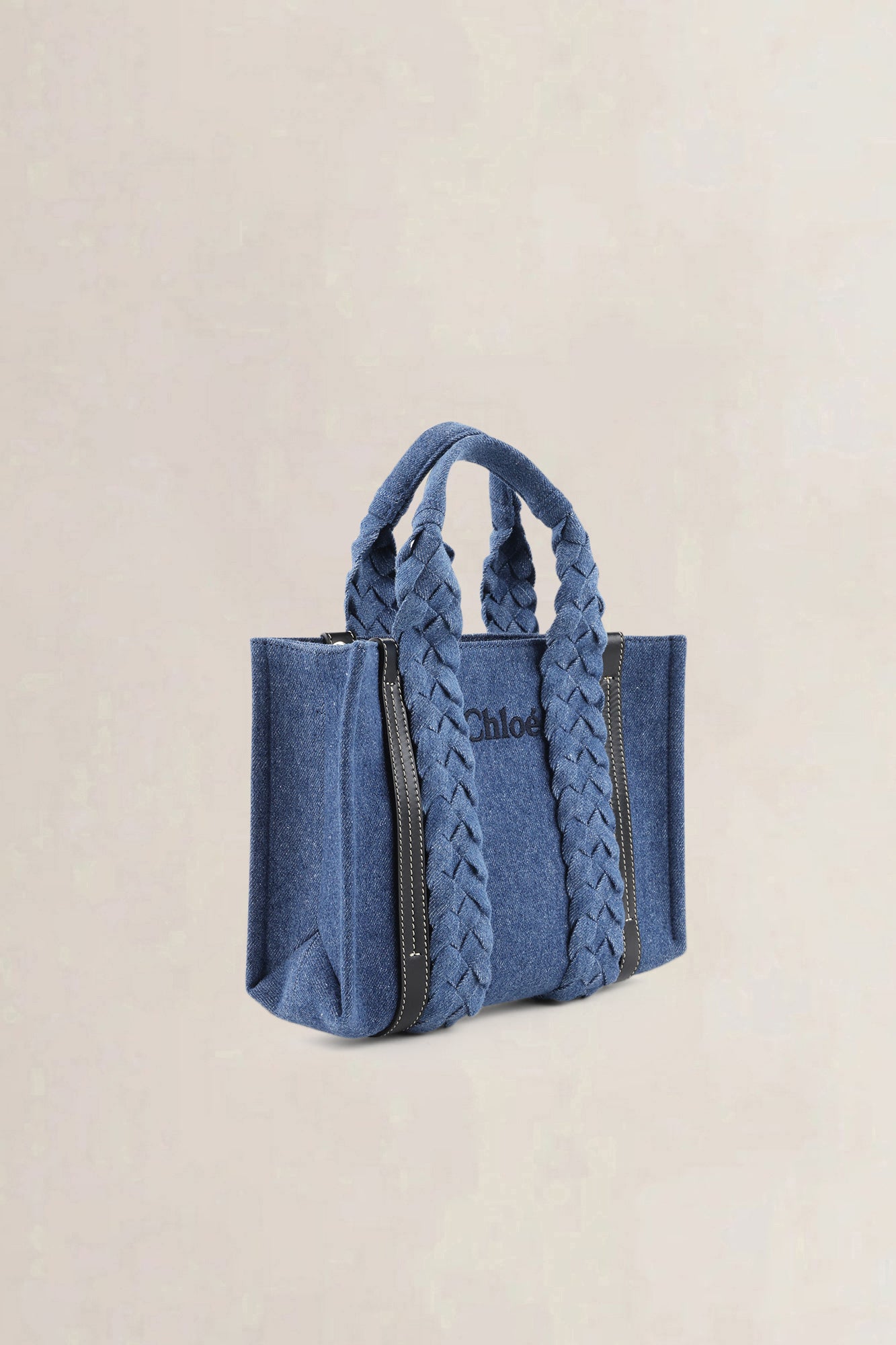 Chloé Denim Woody Small Crossbody Bag